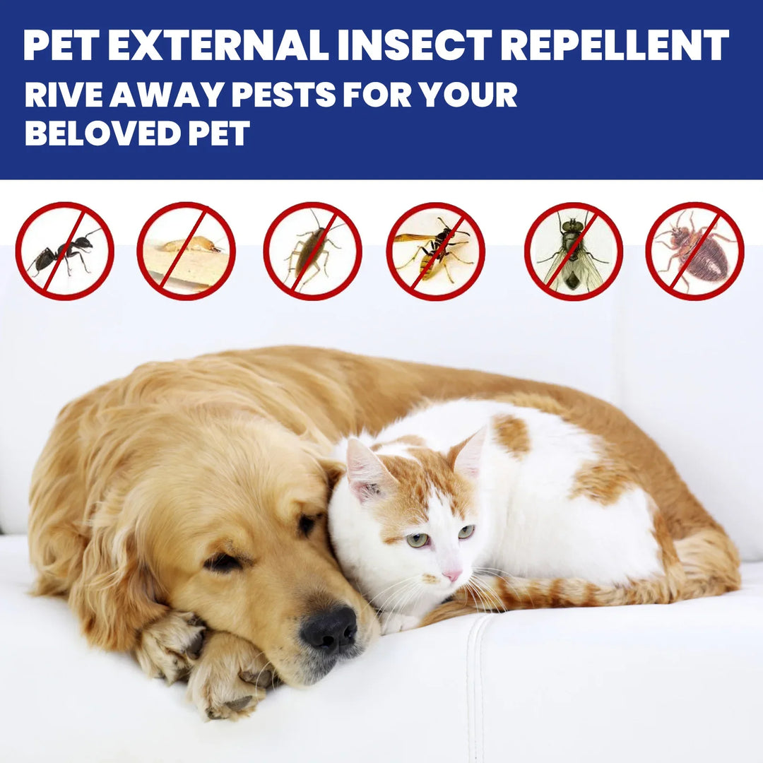 Pet Anti Flea Spray Itch Skin Relief Tick Control Cat Flea Treatment Antiparasite Insect Repellent Soothing Dog Deworming Liquid