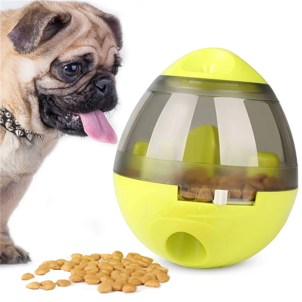 Tumbler Automatic Slow Feed Dog Cat Food Treat Ball Bowl Toy Funny Interactive Pet Shaking Leakage Ball Dog/Cat Slow Feed Bowl