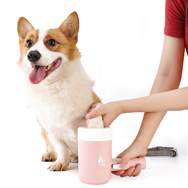 Benepaw Portable Dog Paw Washer Quality Comfortable Pet Foot Cleaner Semi-Automatic 360 Degree Rotation Cleaning Tool Grooming