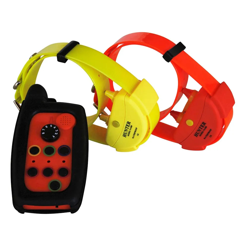 WATERPROOF DOG TRAINING COLLAR RANGE UP TO 2000 METERS FOR 2 DOGS