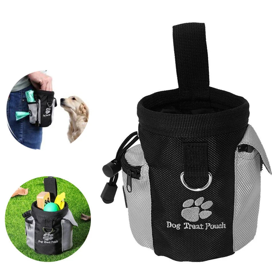 Pet Dog Puppy Snack Bag Waterproof Obedience Hands Free Agility Bait Food Training Treat Pouch Train Pouch