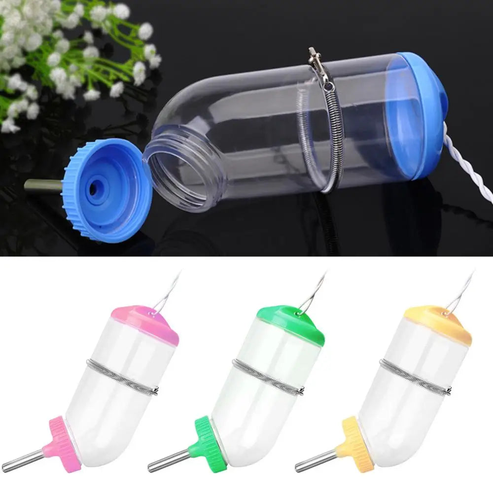 300ml/500ml Pet Rabbit Dog Hamster Hanging Auto Water Bottle Dispenser Feeder Drinking  Bottles Drinking Water Mini Animal Suppl