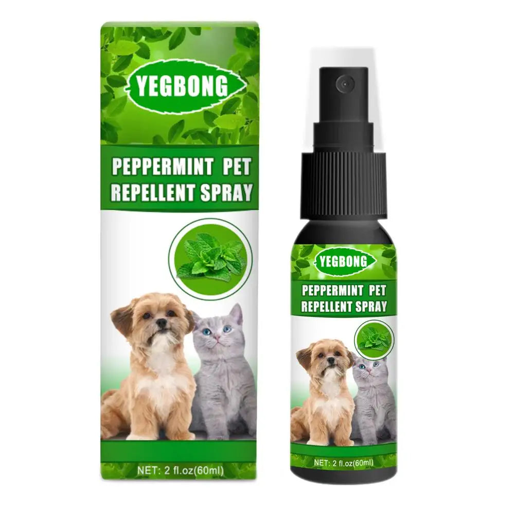 Peppermint Oil Spray For Bugs Professional Flea And Tick Control 60ml Universal Pet Block Spray Mint Ingredients For Dogs Cat