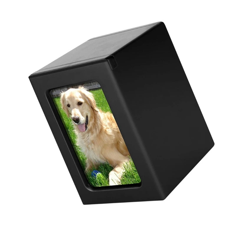 Cremation Urn Pet Cinerary Casket Memorial Box Ashes Funerary Animals Pet Cats Dogs Funeral Supply Can Place Photo