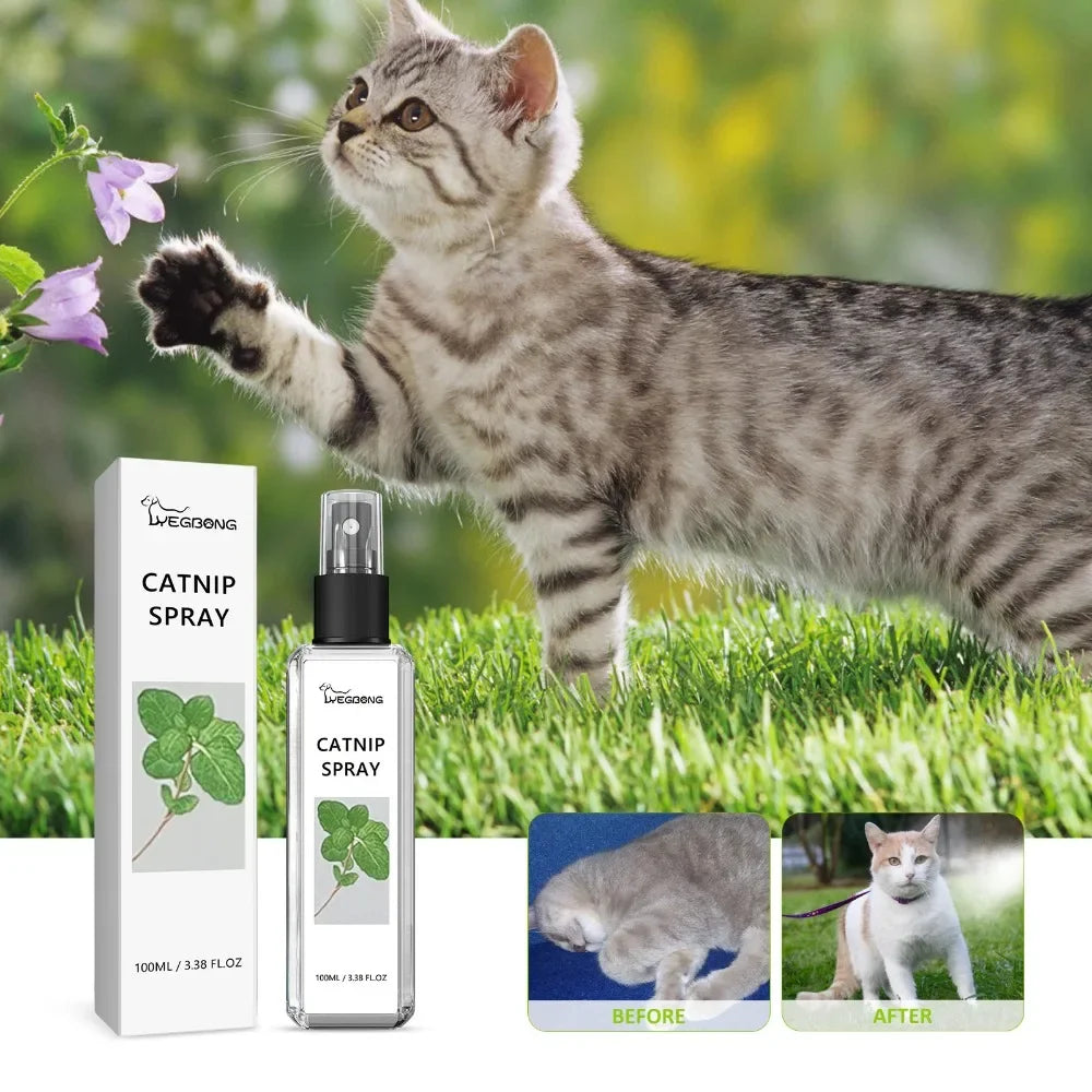 Yegbong Catnip Spray relieves cat anxiety and enhances pet vitality health care spray