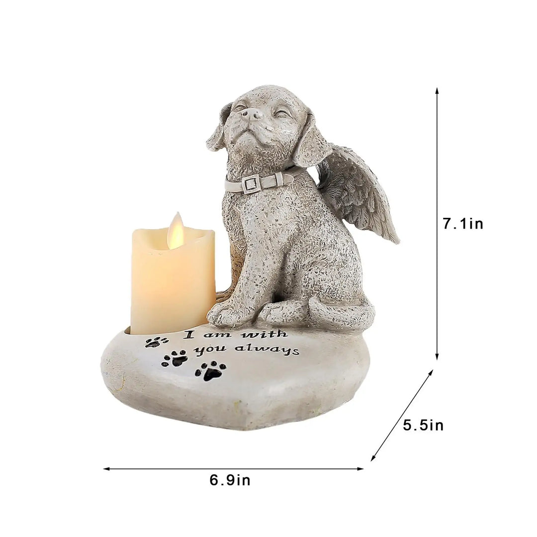 Dog Memorial Statue for Dog Lovers Outdoor Sculptures Dogs Passing Away Gift