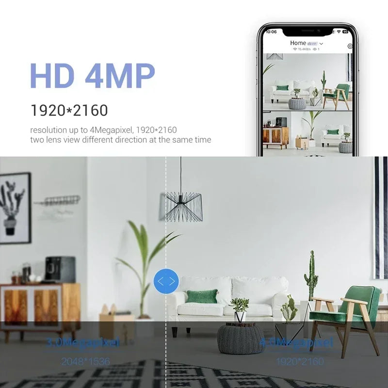 White Robot Dog Camera Dome Camera Yoosee Full APP AI Humanoid Detection Baby Monitor-EU Plug Color PTZ IP