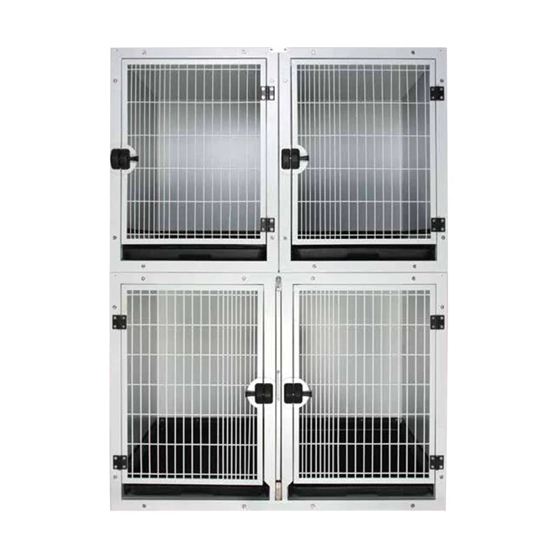 veterinary clinic Pet Cages Mental Dog Kennel Stainless Steel dog crate large stackable dog cages