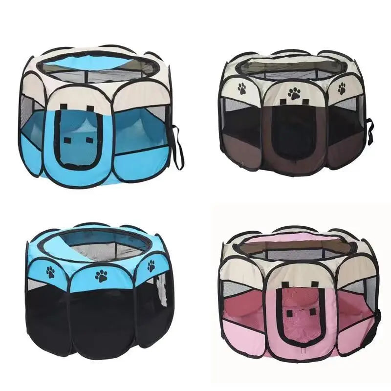 Octagon pet pen Pet tent Oxford Bunai Claw collapsible dog carrier Cat delivery room dog kennel cat litter