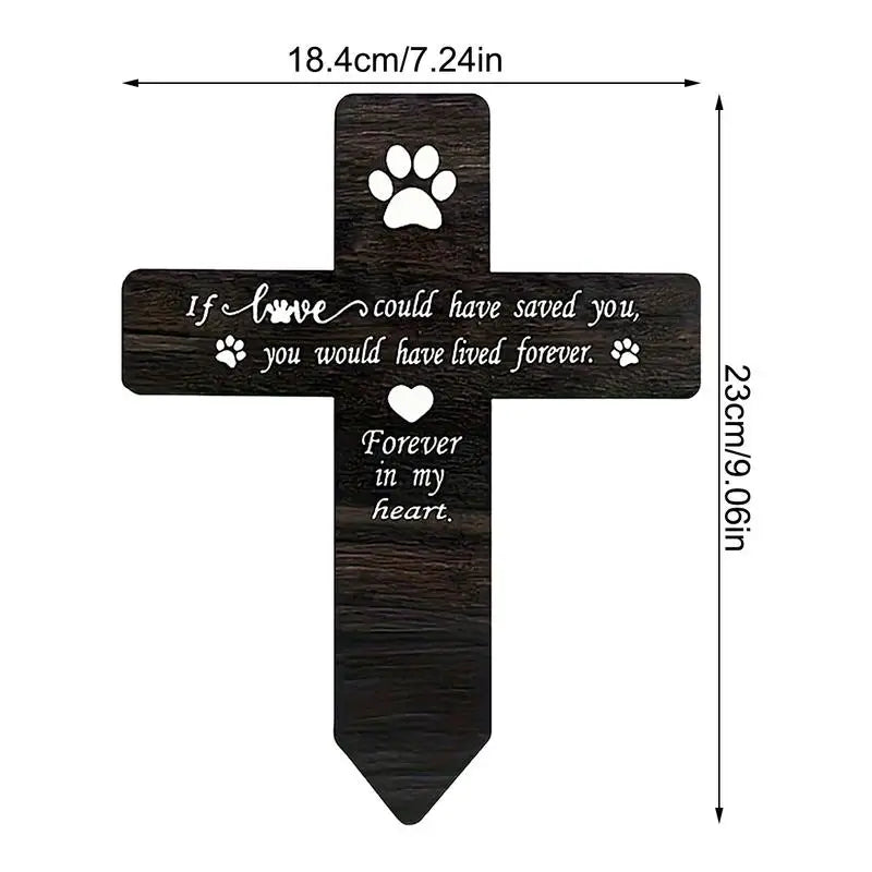 Pet Memorial Garden Stake Elegant Memorial Garden Cemetery Yard Decorations Pet Loss Outdoor Plaques Dog Claw Sympathy Garden