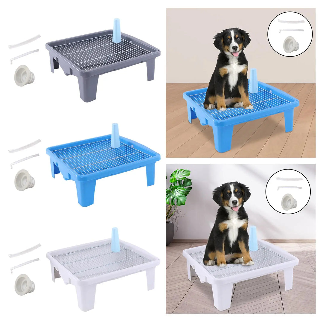 Mesh Grids Toilet Comfortable Behavior Aids Pet Training Pad Holder Dog Toilet for Indoor Cats Puppy Porch Small and Medium Dogs