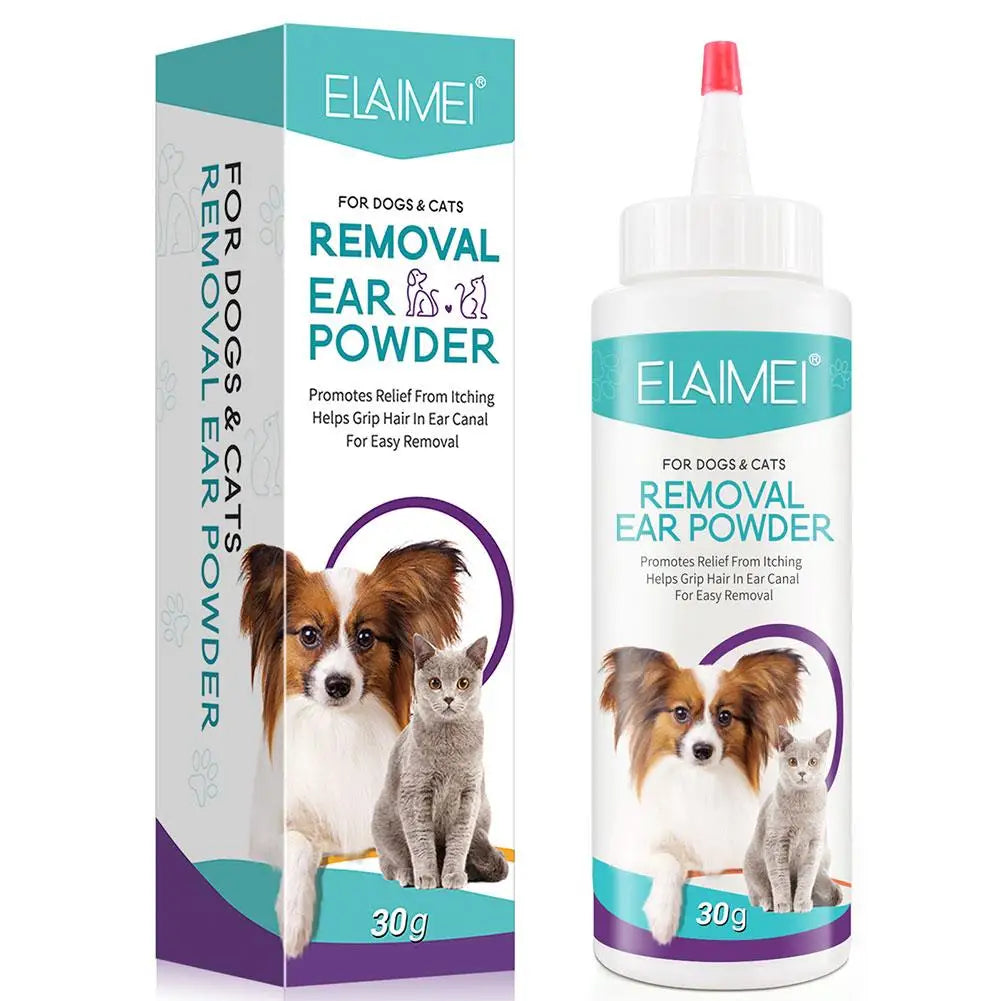 Dog Ear Powder Cleaner For Dogs Ear Hair Removing Powder Infectioned Treatments Stop Ear Itching Pet Health Cleaning Suppli Q1B0