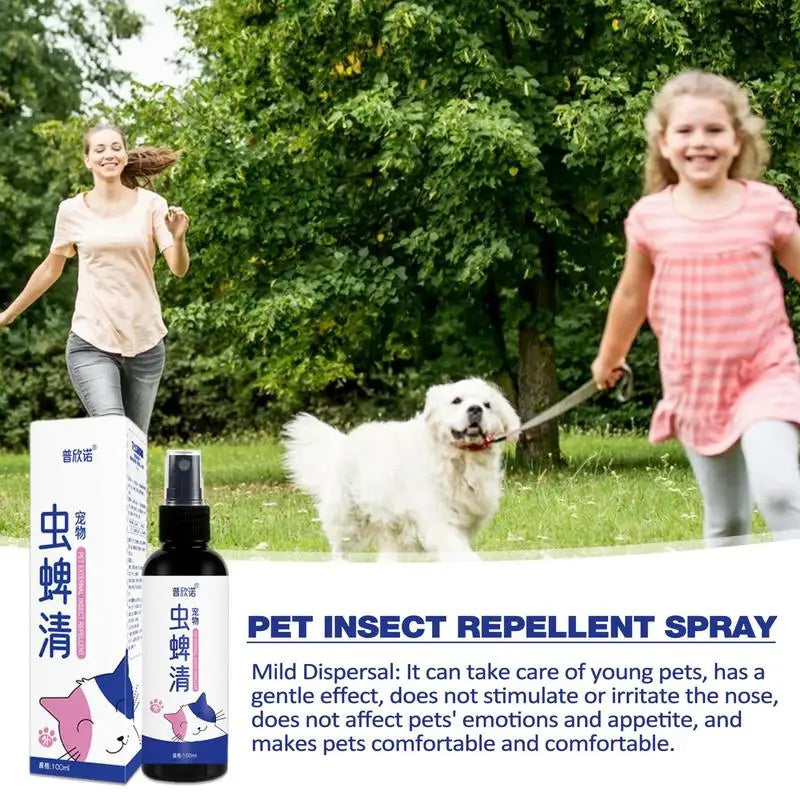 100ml Fleas And Tick Dog Spray Dog Fleas And Tick Treatments Mist Fleas And Tick Control Spray Drive Away Fleas Lice Ticks Ant