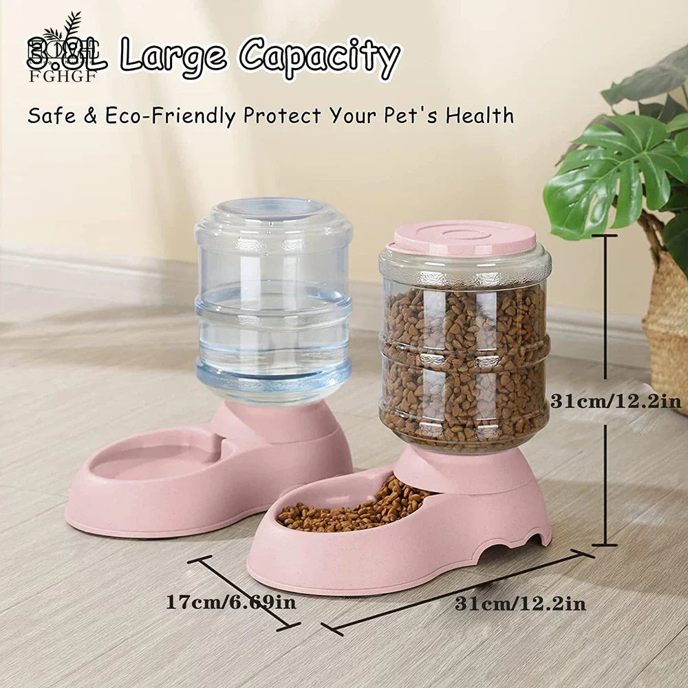 Automatic Water Dispenser Large Capacity Pet Feeder Small Dog Food Bowl  Cat Feeder Drinking Bowl Pet Feeding Drinker Water Bowl