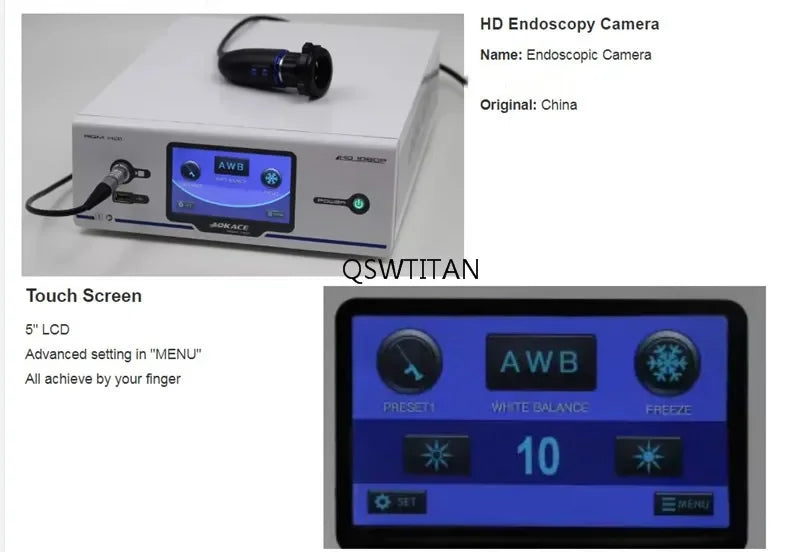 Endoscope Camera System HD Endoscopy ENT Laparoscopy Video Recording Surgical Camera