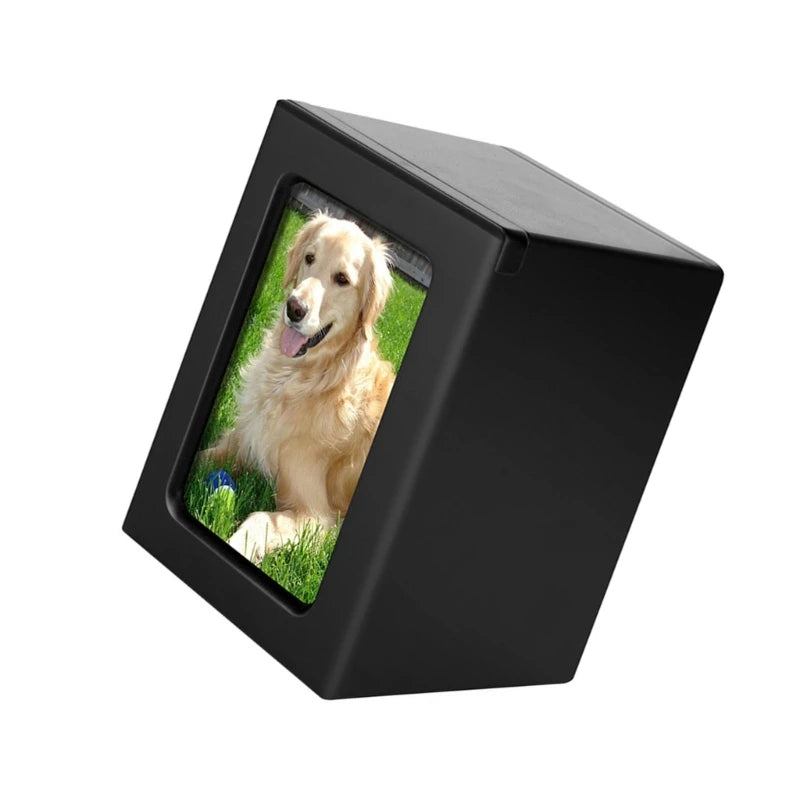 Cremation Urn Pet Cinerary Casket Memorial Box Ashes Funerary Animals Pet Cats Dogs Funeral Supply Can Place Photo