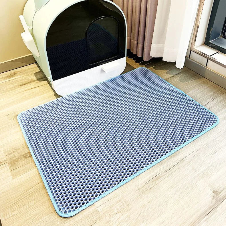 EVA Pet Bed Mat for Cats and Dogs with Anti-slip Bottom, Litter Trap and Easy to Clean Collect scattered cat litter