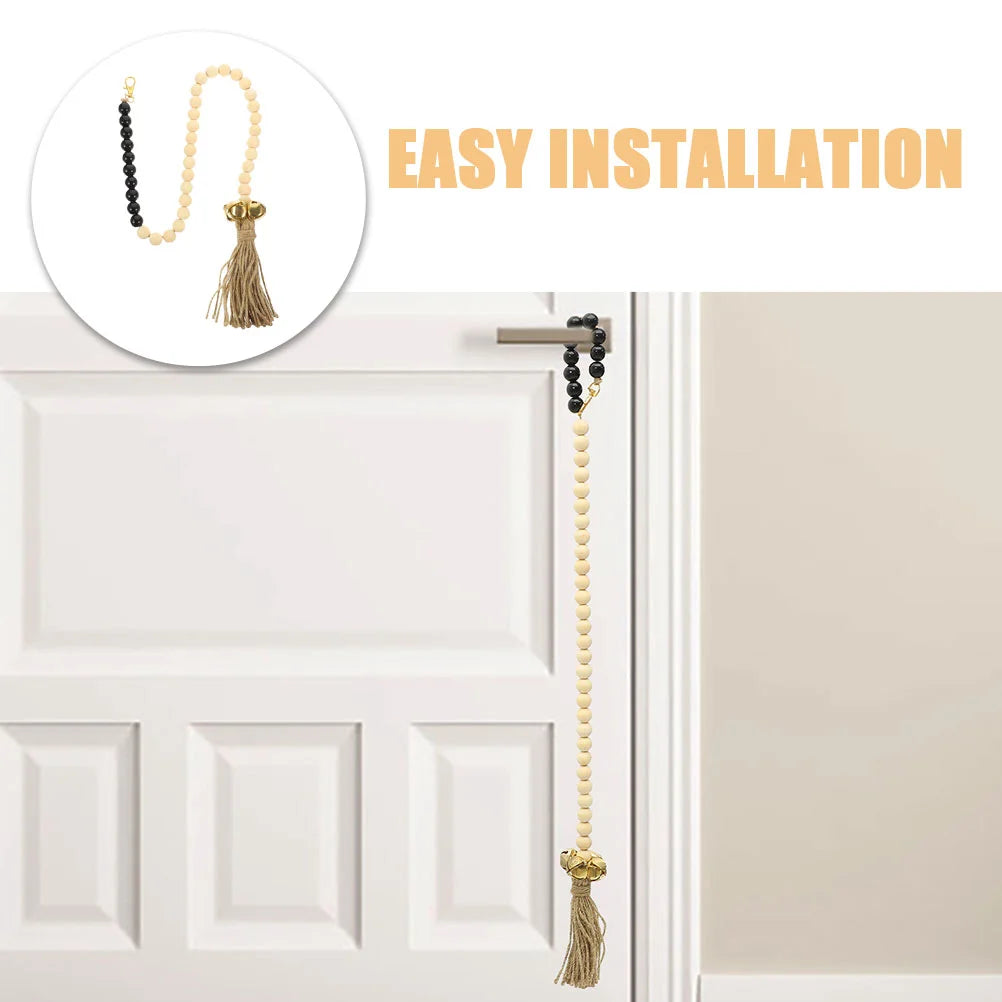 Dog Potty Training Bell Beads Pet Doorbell Major Decorative Hanging Household Wooden Metal Bells for Doorbells