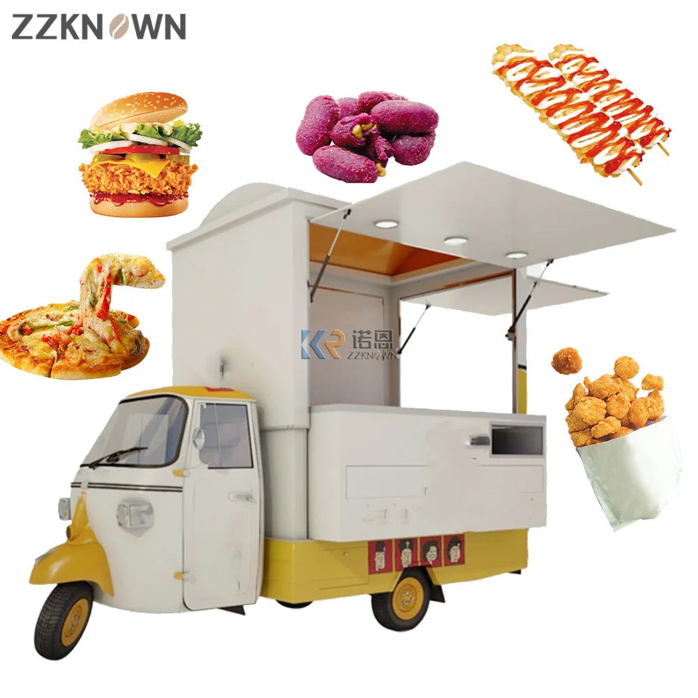 Taco Coffee Piaggio APE Food Truck Van Mini Kiosk Hot Dog Cart Vendor Sale Europe Juice Breakfast Truck Electric Food Cart