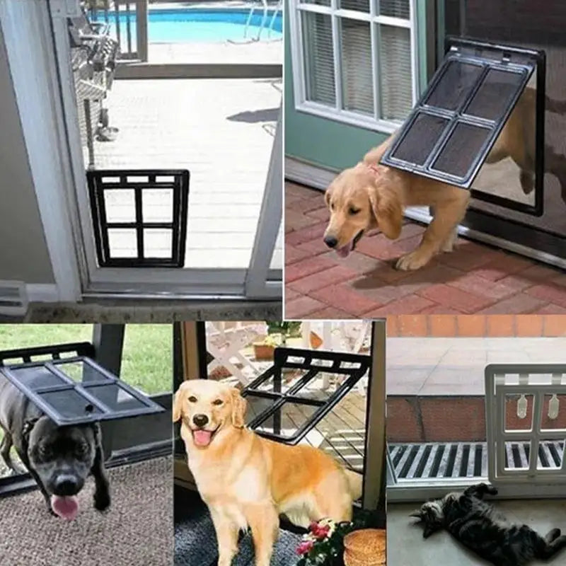 Magnetic Pet Door Cat Door Interior Door Pet Safe Doggie Door Pet Must Have Easy Setup Pet Door For Dog Cat Kitten Puppy