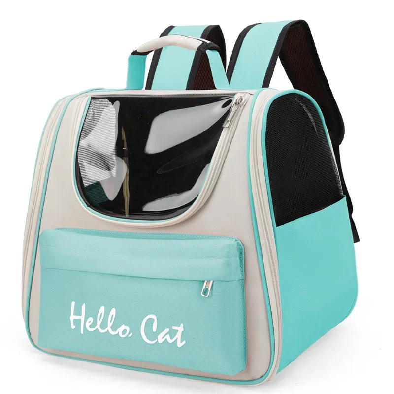 0-7.5kg Cat Outdoor Carrier Bag Breathable Portable Cat Backpack Travel Transparent Bag For Cats Dogs Carrying Pet Supplies