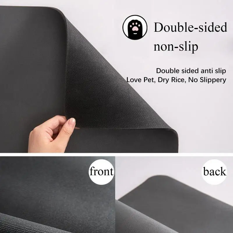 Dog Mat For Food And Water Pet Necessities Feeding Mat Non-slip For Floors Waterproof Dog Bowl Mat Dog Accessories Pet Supplies