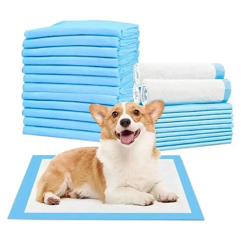 100/50/40PCS Absorbent Dogs Diapers Disposable Puppy Training Pee Pads Quick Dry Surface Mat Clean Cushion Dog Supplies