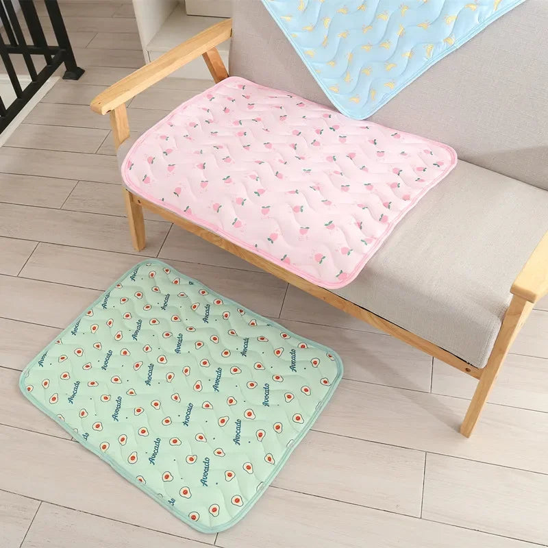 Pet Dog Mat Cooling Summer Pad Mat for Dogs Cat Blanket Sofa Breathable Dog Bed Summer Washable for Small Medium Large Dogs Car