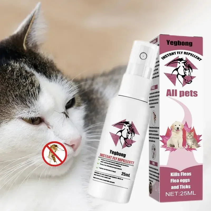 Pet Skin Spray Fleas Tick And Mosquitoes  For Dogs Cats And Home Fleas Eliminator Control Prevention Protect