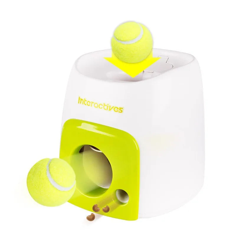 Dog Toys Dog Food Leaking Intelligence Tennis Ball Food Reward Machine Device Smart Feeding Puppy for Dogs Accessories Pet