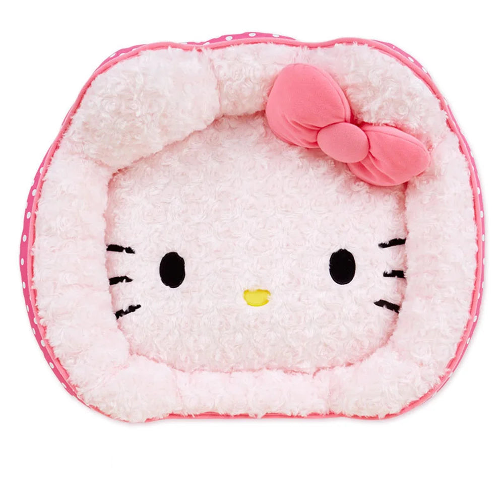 Cute Sanrio Hello Kitty Melody Pink Dog Bed For Pet Small Dogs Kennel Cartoon Embroidered Double Sided Pet House For Yorkies Dog