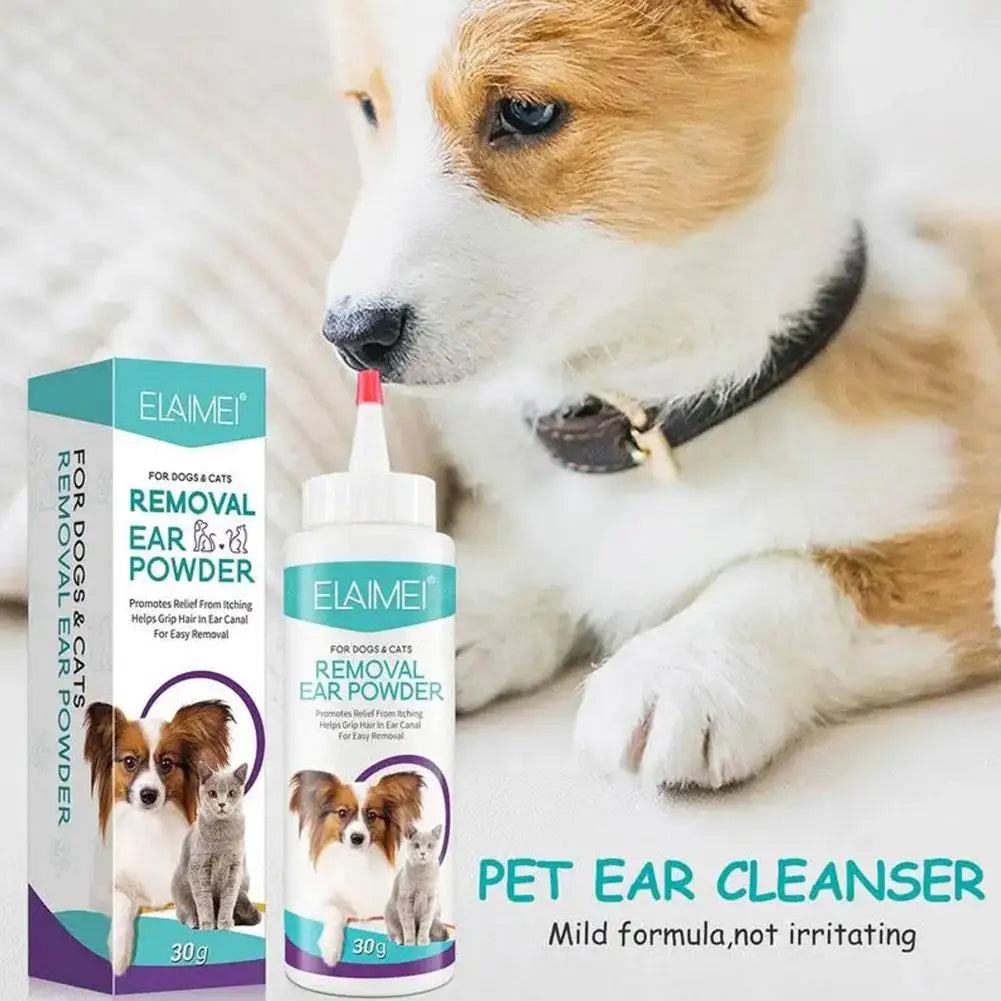 Dog Ear Powder Cleaner For Dogs Ear Hair Removing Powder Infectioned Treatments Stop Ear Itching Pet Health Cleaning Suppli Q1B0