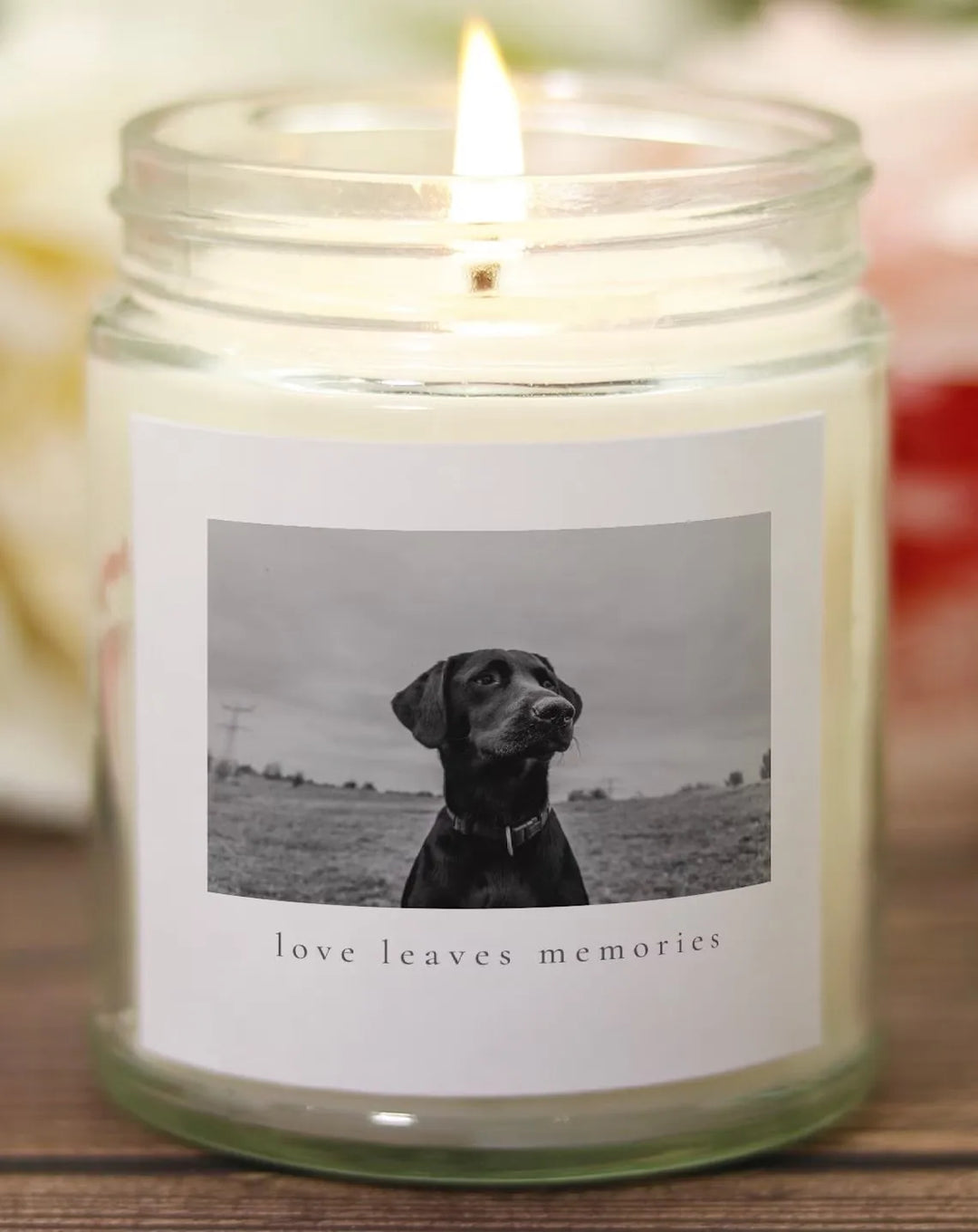 Custom Pet Memorial Candle, Pet Remembrance Gift, Your Pet's Photo, Dog Sympathy Gift, Pet Memorial Candle, Dog Remembrance, Pet