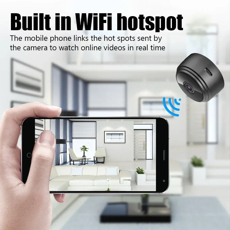 A9 WiFi Mini Camera Wireless Video Recorder WiFi 1080P HD Mini Voice Cameras SecurityMonitoring For nfants And Pets Smart Home