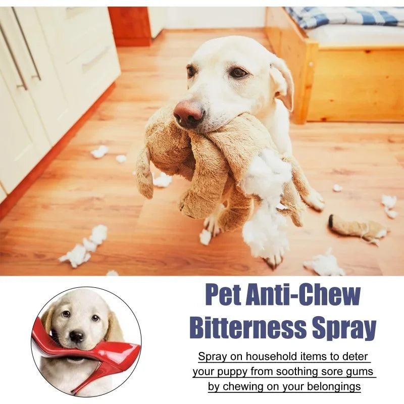 Pet No Chew Spray Bitterness Anti Gnawing Biting Stop Cat Scratching Furniture Behavior Modification Dog Chew Prevention Liquid