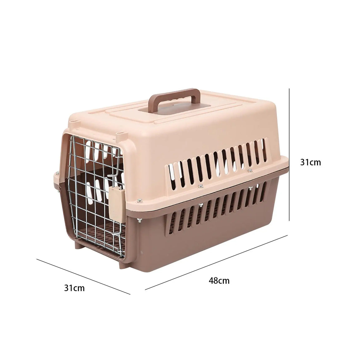 Portable Cat Dog Cage Crate Capsules Kennel Case Pack Ventilation Handbag Tote Hard Sided Travel Carrier for Kitten Traveling