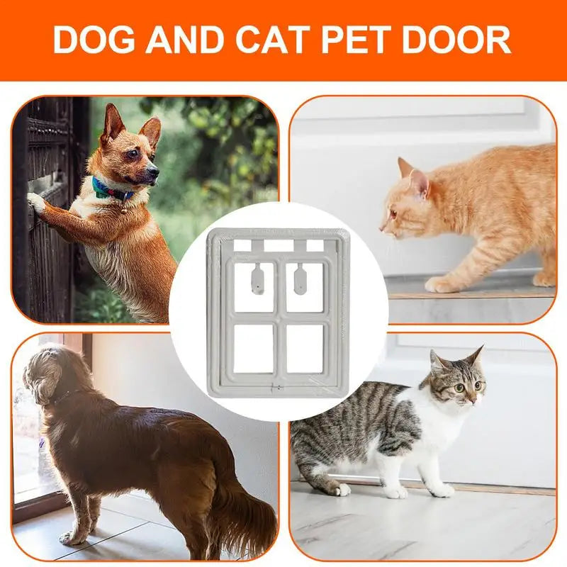 Pet Screen Door Cat Door Interior Door Pet Supplies Lockable Pet Safe Doggie Door For Dog Cat Kitten Puppy For Interior And