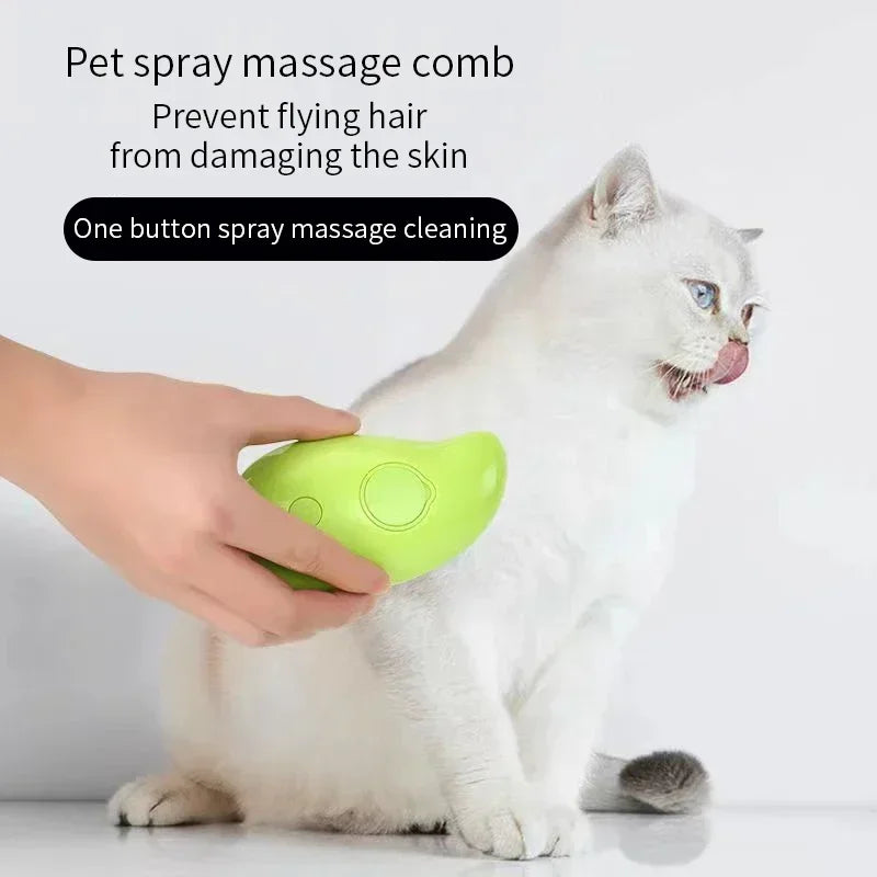 Cat Dog Steamy Brush Cat Grooming Supply Massage Beauty Comb Electric 3 in 1 Electric Sprays Massage Combs Cat Grooming Supplies