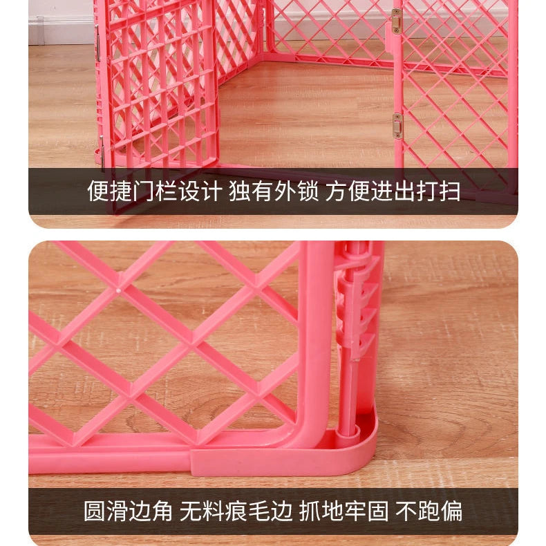 Pet Enclosure, Dog Isolation Door, Dog Cage, Fence, Iron, Small and Medium-sized Dog House, Domestic FenceCage