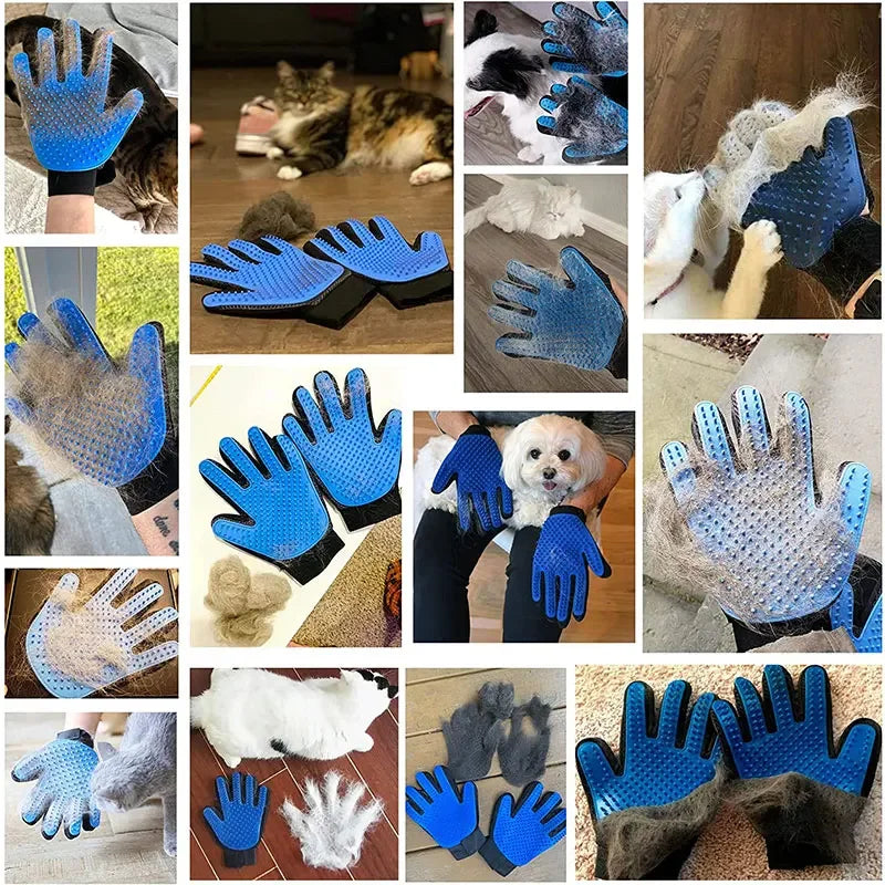 Pet Glove for Dog Cat Grooming Glove Cat Hair Deshedding Brush Pet Bath Hair Remover Clean Massage Brush Dogs Grooming Supplies