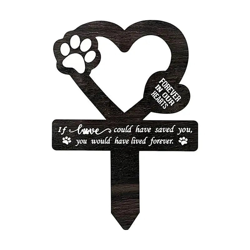 Pet Memorial Garden Stake Elegant Memorial Garden Cemetery Yard Decorations Pet Loss Outdoor Plaques Dog Claw Sympathy Garden