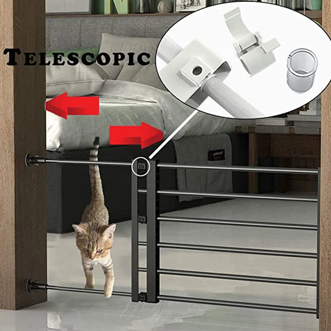 Household Pet Railing Isolation Door Anti-blocking Cat Dog Fence Indoor Cage Small Medium Pets Length 55.8-100cm Width 24cm