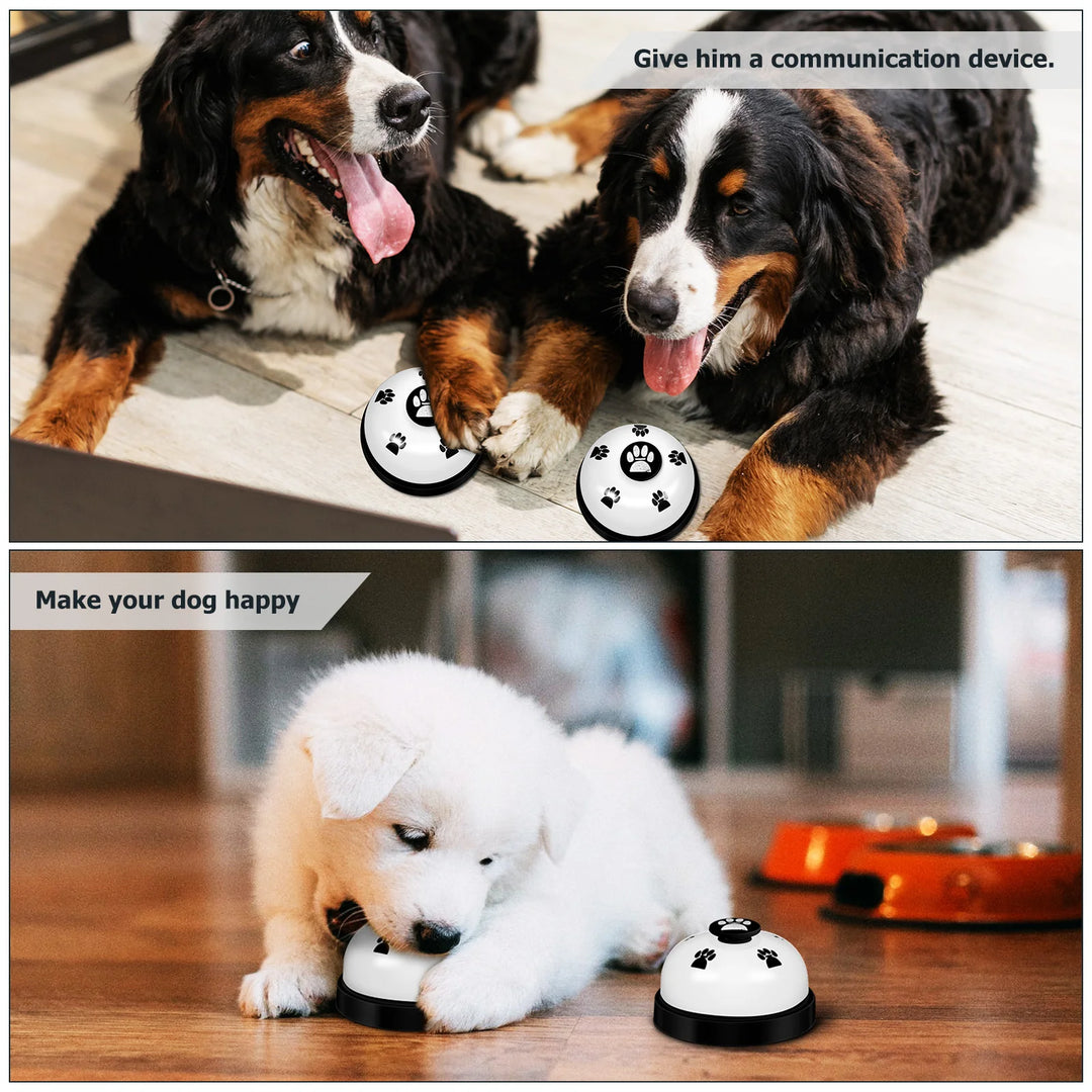 3 Pcs Pet Training Bell Restaurant Call Bells Press Hand Counter Desk Customer Service Doorbell Dog Cat Abs