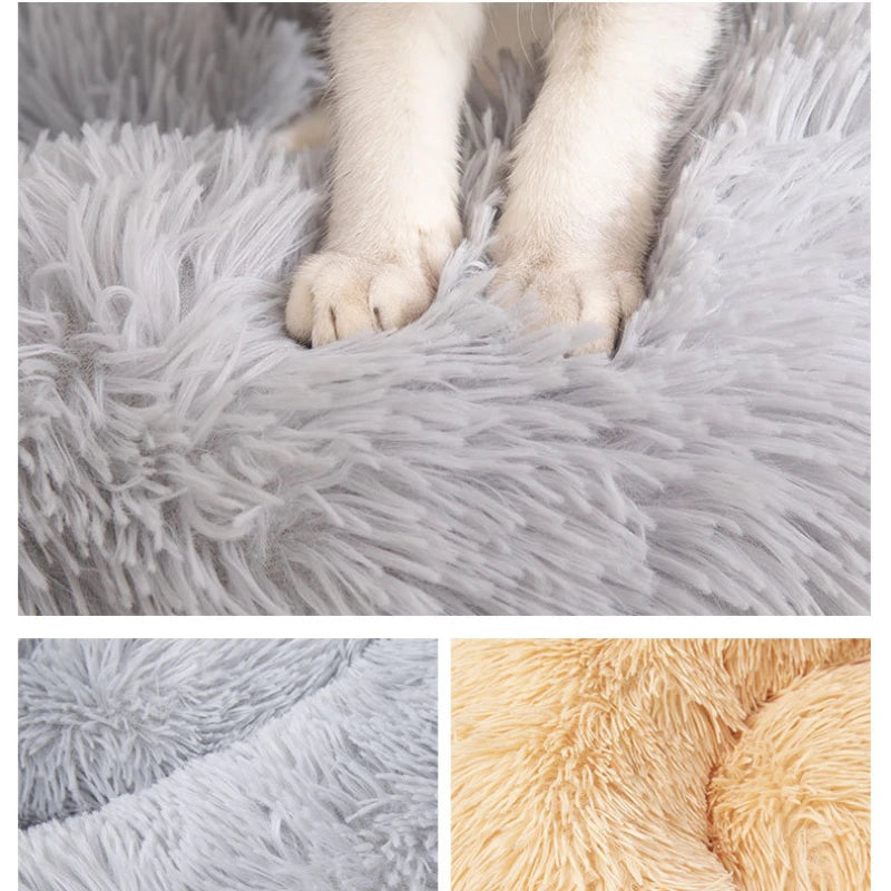 Winter New Pet Bed Comfortable Donut Cuddler Round Dog Kennel Ultra Soft Washable Dog and Cat Cushion Bed Warm Sofa Hot Sell