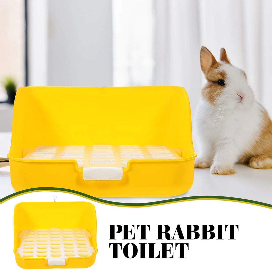 Rabbit Potty Toilet Cage Indoor Pet Supply Litter Tray Bed Linings Dog Pellets Small Travel