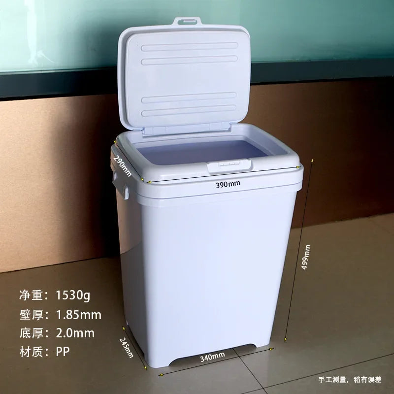 cat litter, dog food bucket, pet feed, stored grain storage, moisture-proof and easy-to-open lid, food-grade plastic bucket