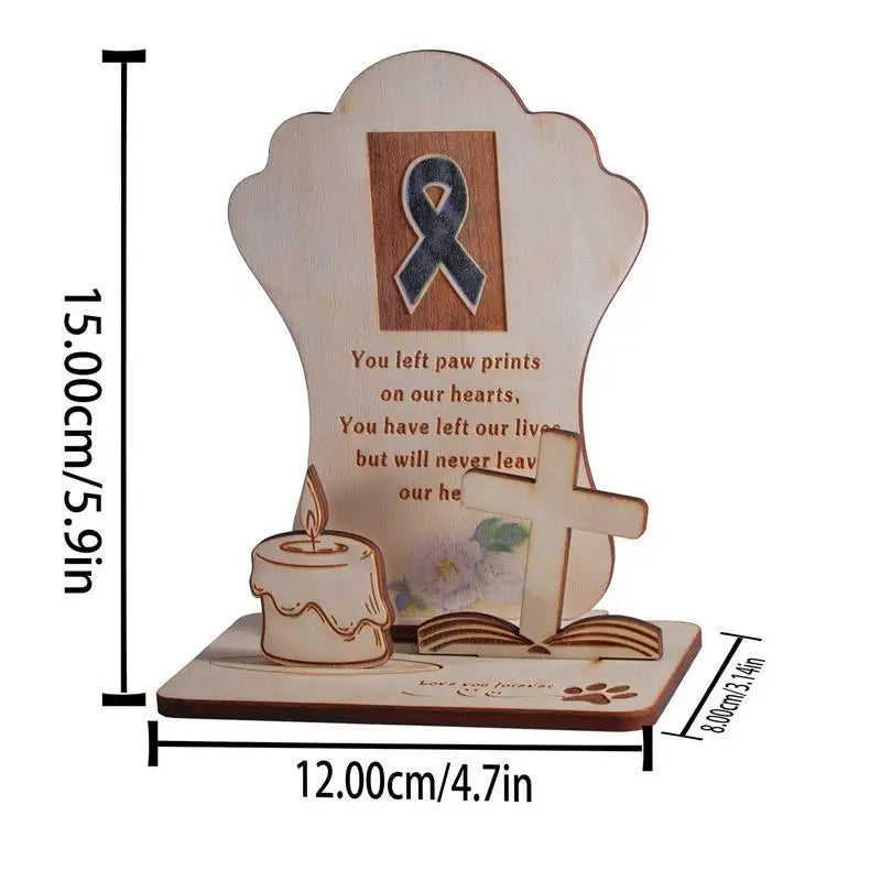 Handmade Cats Memorial Stake Handmade Wooden Stake Dog And Cat Remembrance Altar Decorations For Home Patio Grave Yard