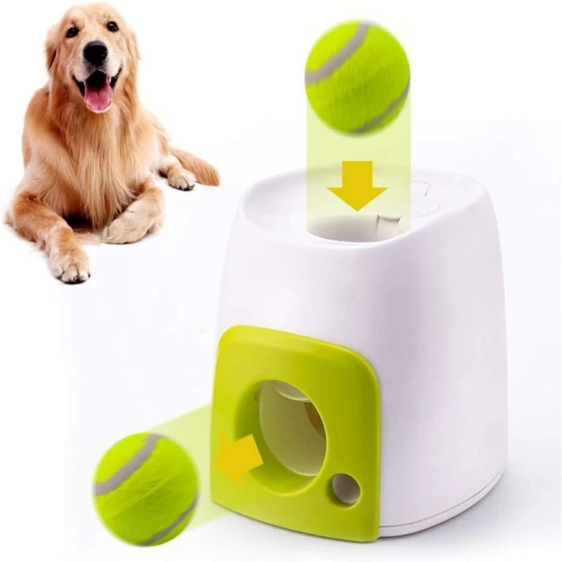 Dog Automatic Ball Launching for Small Dogs Reward Game Tennis Ball Thrower Interactive Training Toy Reward M76D