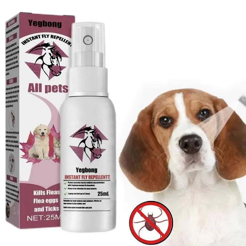 Pet Skin Spray Fleas Tick and Mosquitoes Spray for Dogs Cats and Home Fleas Eliminator Control Prevention Protect Dog Perfume