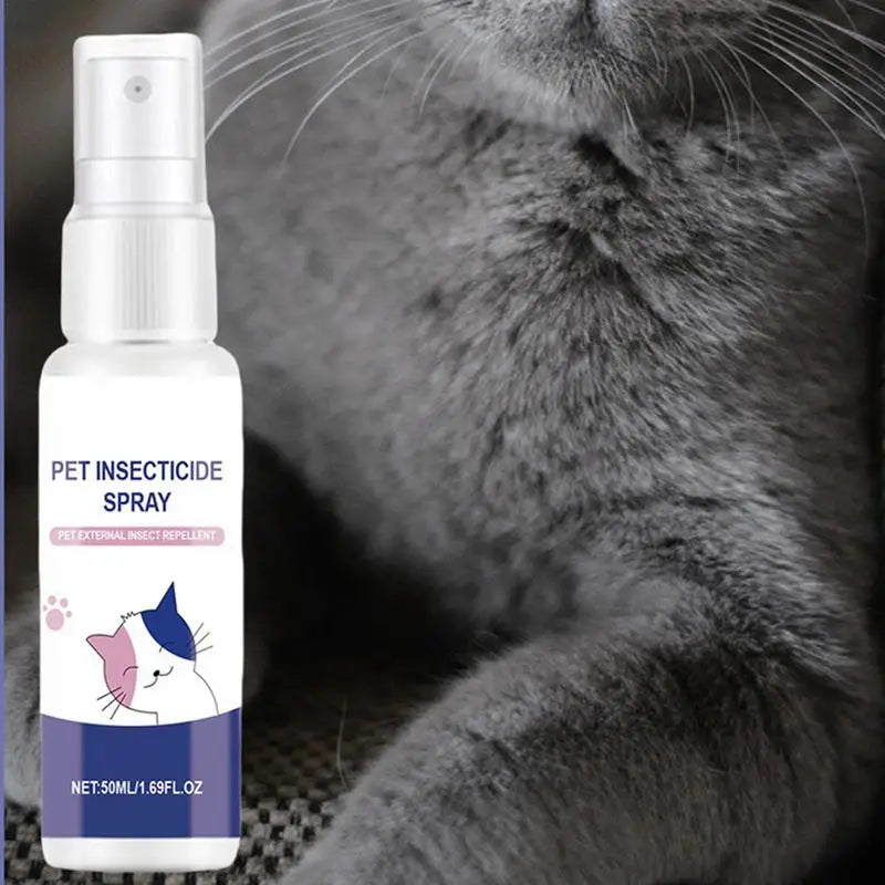 Flea Spray For Dogs 50ml Pet Fleas Control Prevention Protect Long-Lasting Flea And Tick Anti-Itch Spray Safely Repels Fleas On